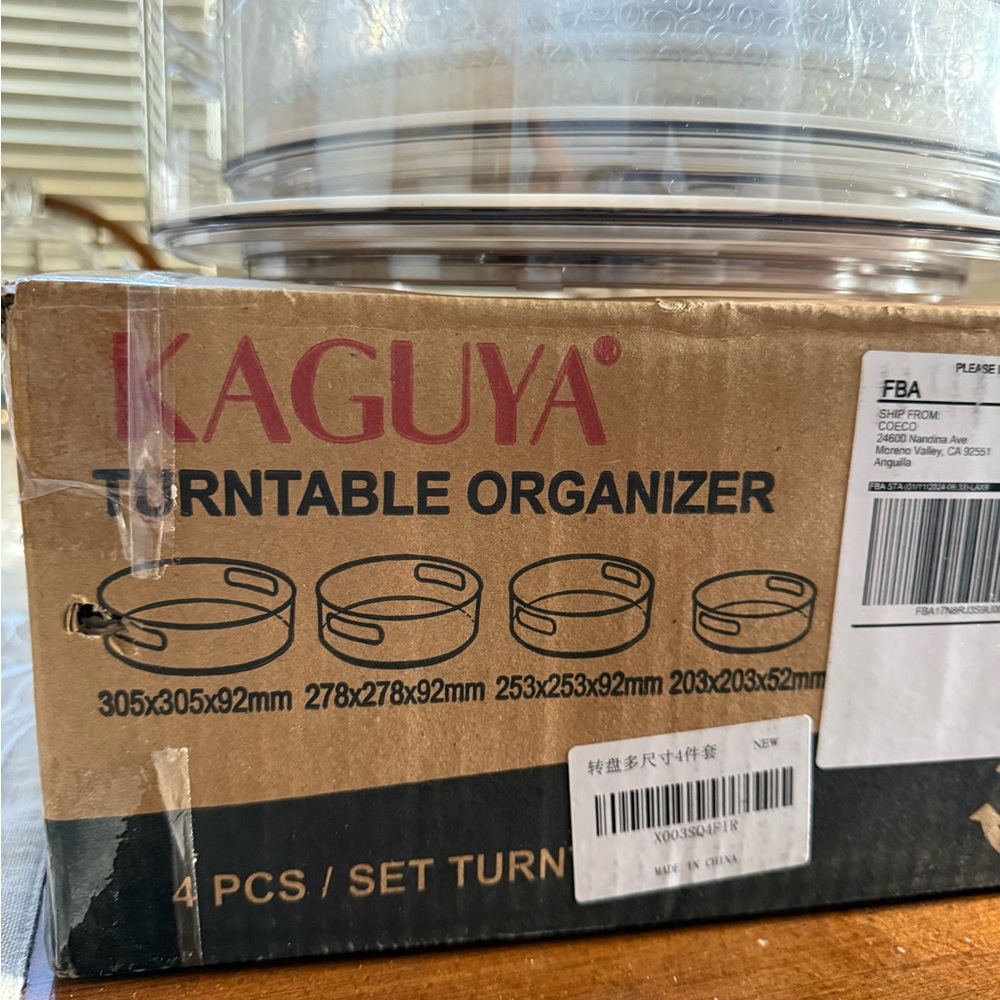Kaguya Turntable Organizer Set